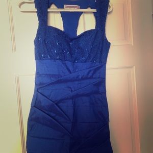 Royal Blue, Fitted Dress